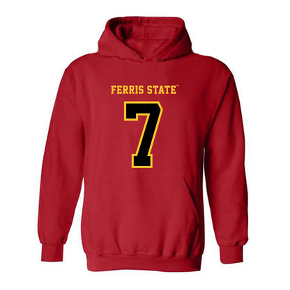 Ferris State - NCAA Football : Shon Stephens - Replica Shersey Hooded Sweatshirt-0
