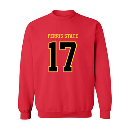 Ferris State - NCAA Football : Quentin Pope - Replica Shersey Crewneck Sweatshirt-0