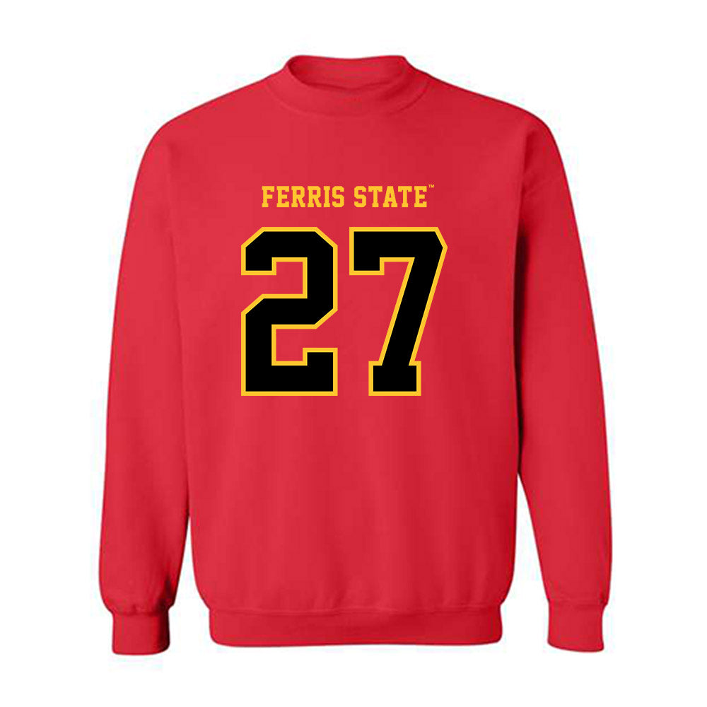 Ferris State - NCAA Football : Ben Sporman - Replica Shersey Crewneck Sweatshirt-0