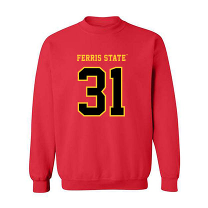 Ferris State - NCAA Football : Jack Lamancusa - Replica Shersey Crewneck Sweatshirt-0
