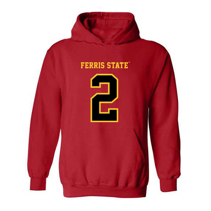 Ferris State - NCAA Softball : Jadyn Joseph - Replica Shersey Hooded Sweatshirt-0