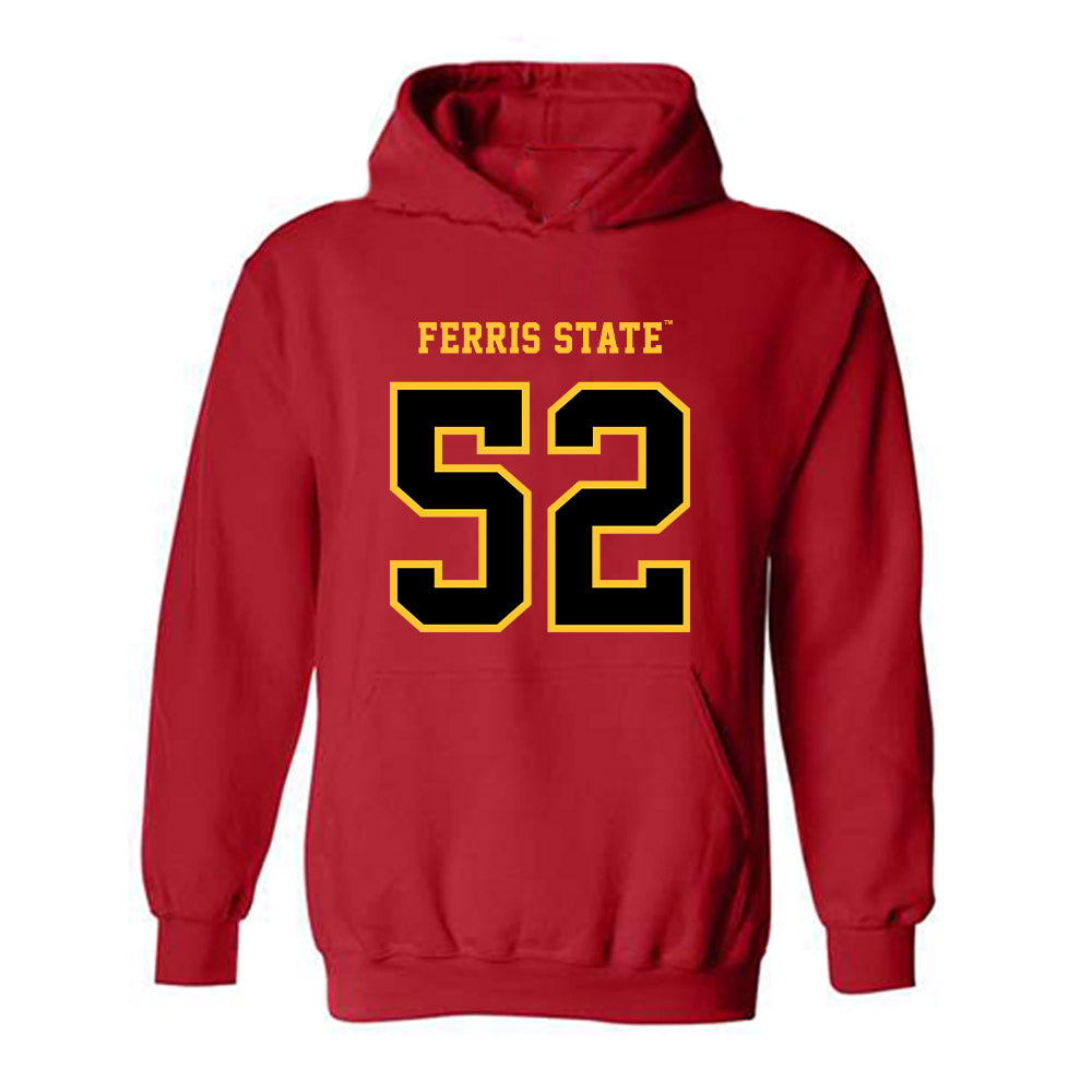 Ferris State - NCAA Football : Jarvis Windom - Replica Shersey Hooded Sweatshirt-0
