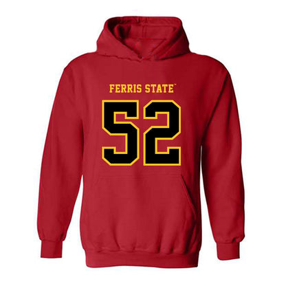 Ferris State - NCAA Football : Jarvis Windom - Replica Shersey Hooded Sweatshirt-0