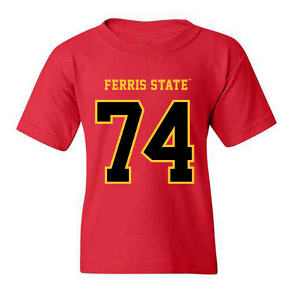Ferris State - NCAA Football : Rashawn Rogers - Replica Shersey Youth T-Shirt-0