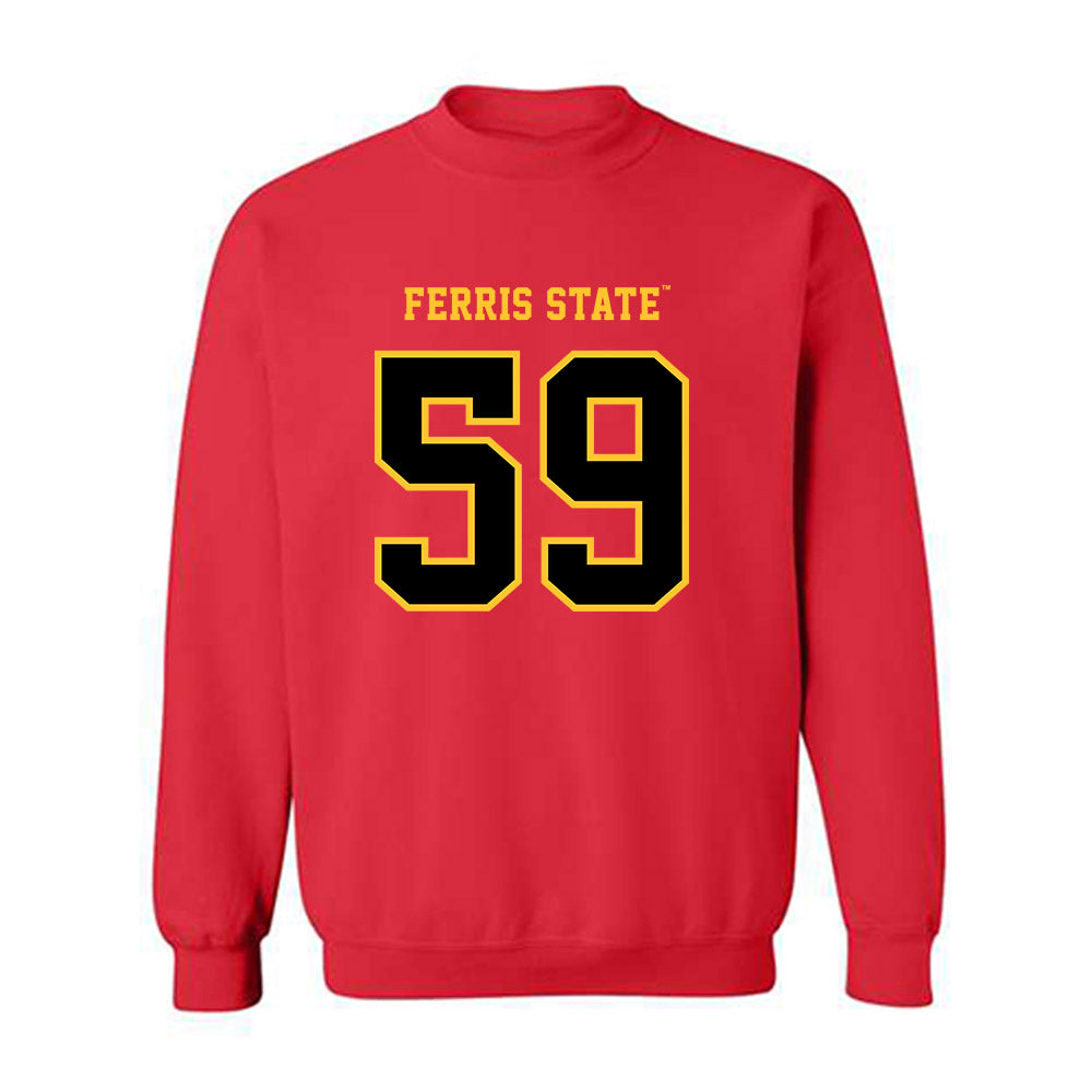 Ferris State - NCAA Football : Isiah Copeland - Replica Shersey Crewneck Sweatshirt-0