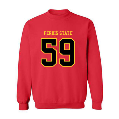 Ferris State - NCAA Football : Isiah Copeland - Replica Shersey Crewneck Sweatshirt-0
