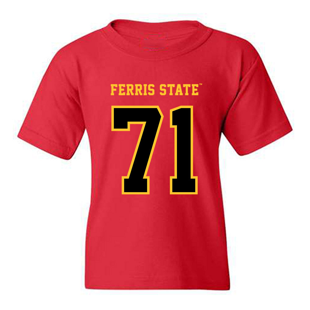 Ferris State - NCAA Football : Bubba Hubbard - Replica Shersey Youth T-Shirt-0