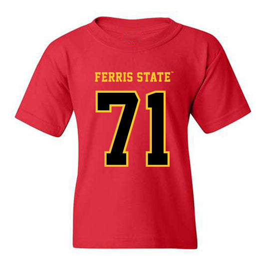 Ferris State - NCAA Football : Bubba Hubbard - Replica Shersey Youth T-Shirt-0