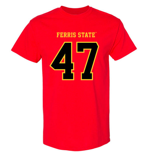 Ferris State - NCAA Football : Ike DeHaan - Replica Shersey T-Shirt-0