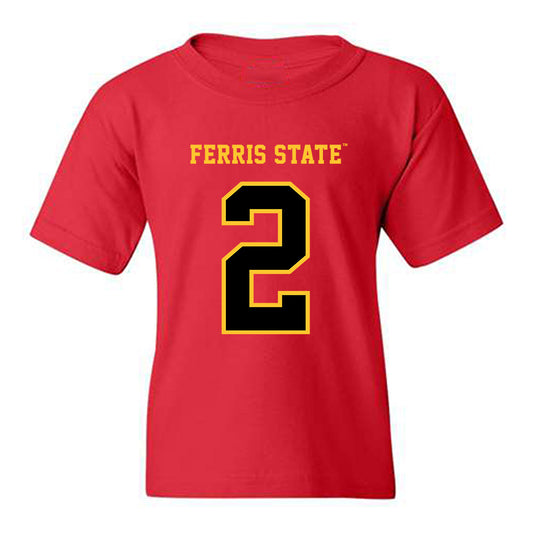 Ferris State - NCAA Men's Basketball : Jaylin Cooper - Replica Shersey Youth T-Shirt-0