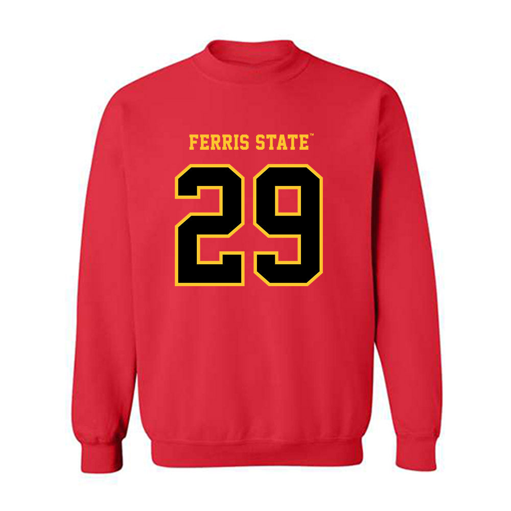 Ferris State - NCAA Softball : Emma Herremans - Replica Shersey Crewneck Sweatshirt-0