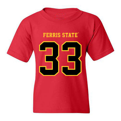 Ferris State - NCAA Football : Coties Gillen - Replica Shersey Youth T-Shirt-0