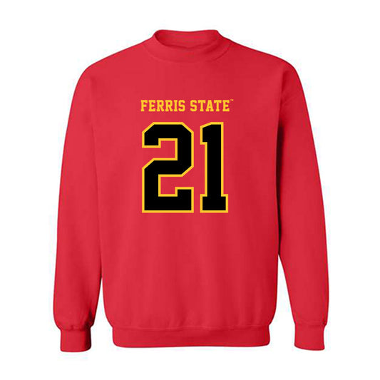 Ferris State - NCAA Women's Basketball : Kadyn Blanchard - Replica Shersey Crewneck Sweatshirt-0