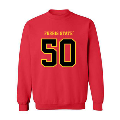 Ferris State - NCAA Football : Deshaun Wheeler - Replica Shersey Crewneck Sweatshirt-0