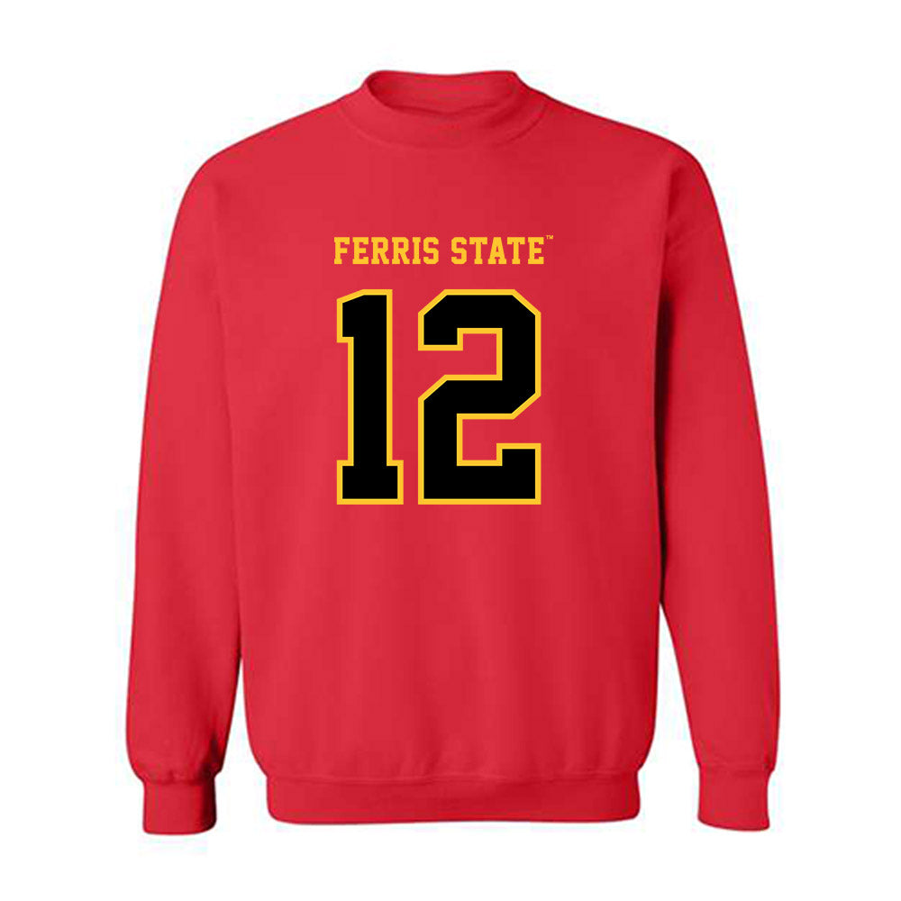 Ferris State - NCAA Football : Michael Edwards - Replica Shersey Crewneck Sweatshirt-0