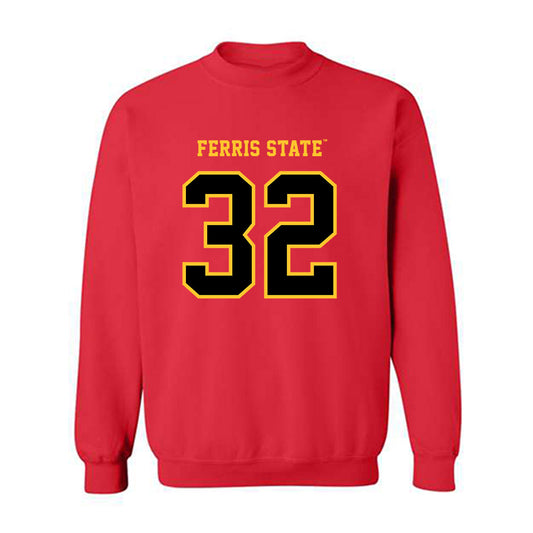 Ferris State - NCAA Softball : Kiley Weinberg - Replica Shersey Crewneck Sweatshirt-0