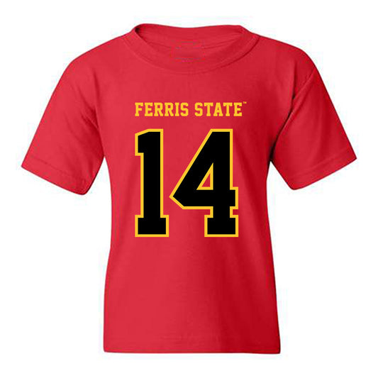Ferris State - NCAA Football : Sincer Boyd - Replica Shersey Youth T-Shirt-0