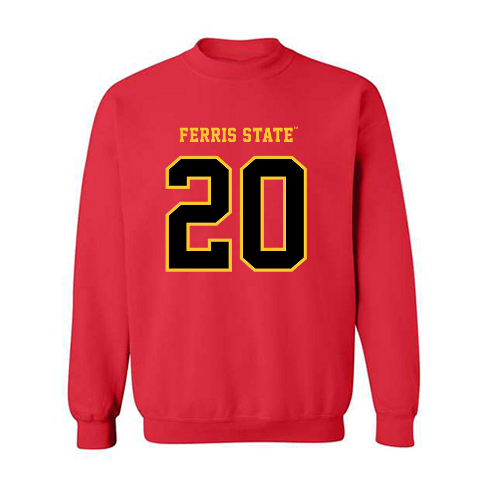 Ferris State - NCAA Softball : Jayden Marlatt - Replica Shersey Crewneck Sweatshirt-0
