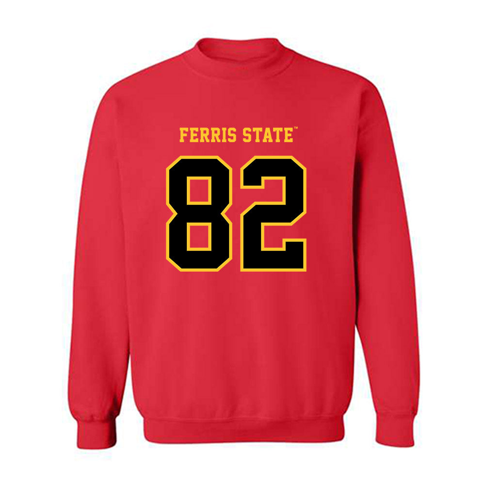 Ferris State - NCAA Football : Kevin Simes - Replica Shersey Crewneck Sweatshirt-0