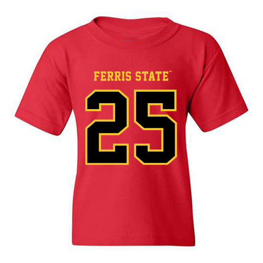 Ferris State - NCAA Women's Soccer : Cameron Tack - Replica Shersey Youth T-Shirt-0