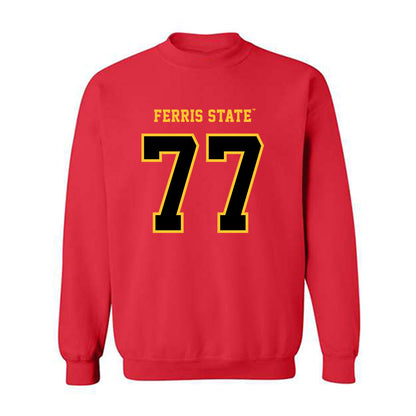Ferris State - NCAA Football : Tyrone Webber - Replica Shersey Crewneck Sweatshirt-0