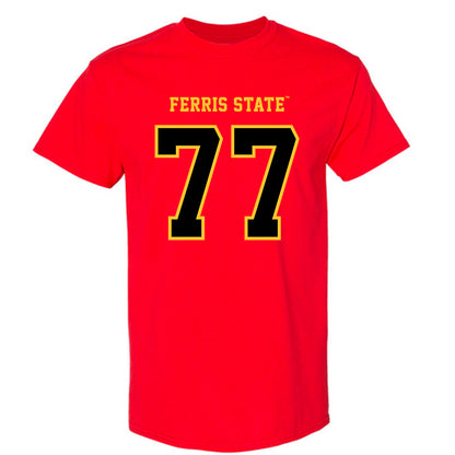 Ferris State - NCAA Football : Travis Miracle - Replica Shersey T-Shirt-0