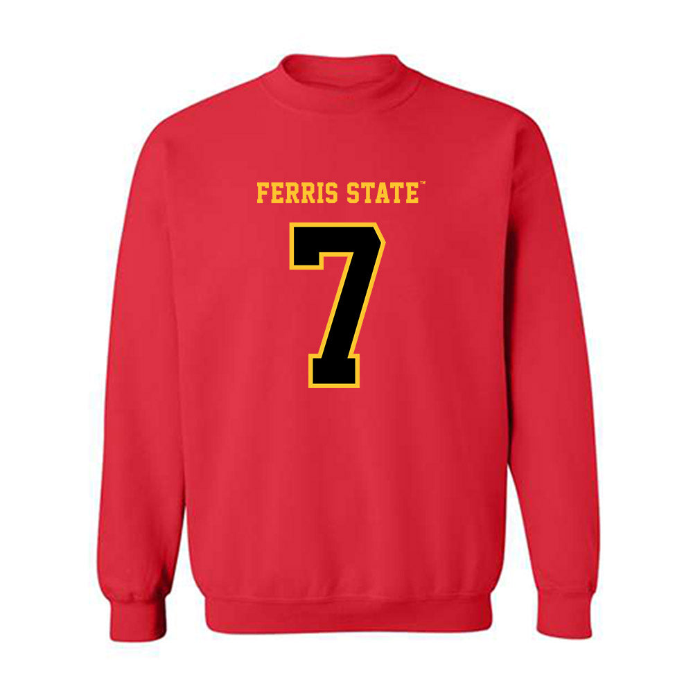 Ferris State - NCAA Football : Marcel Jones - Replica Shersey Crewneck Sweatshirt-0