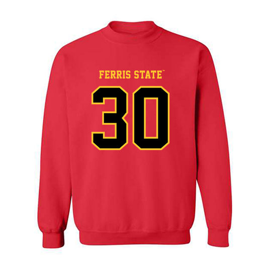 Ferris State - NCAA Football : Kannon Katzer - Replica Shersey Crewneck Sweatshirt-0
