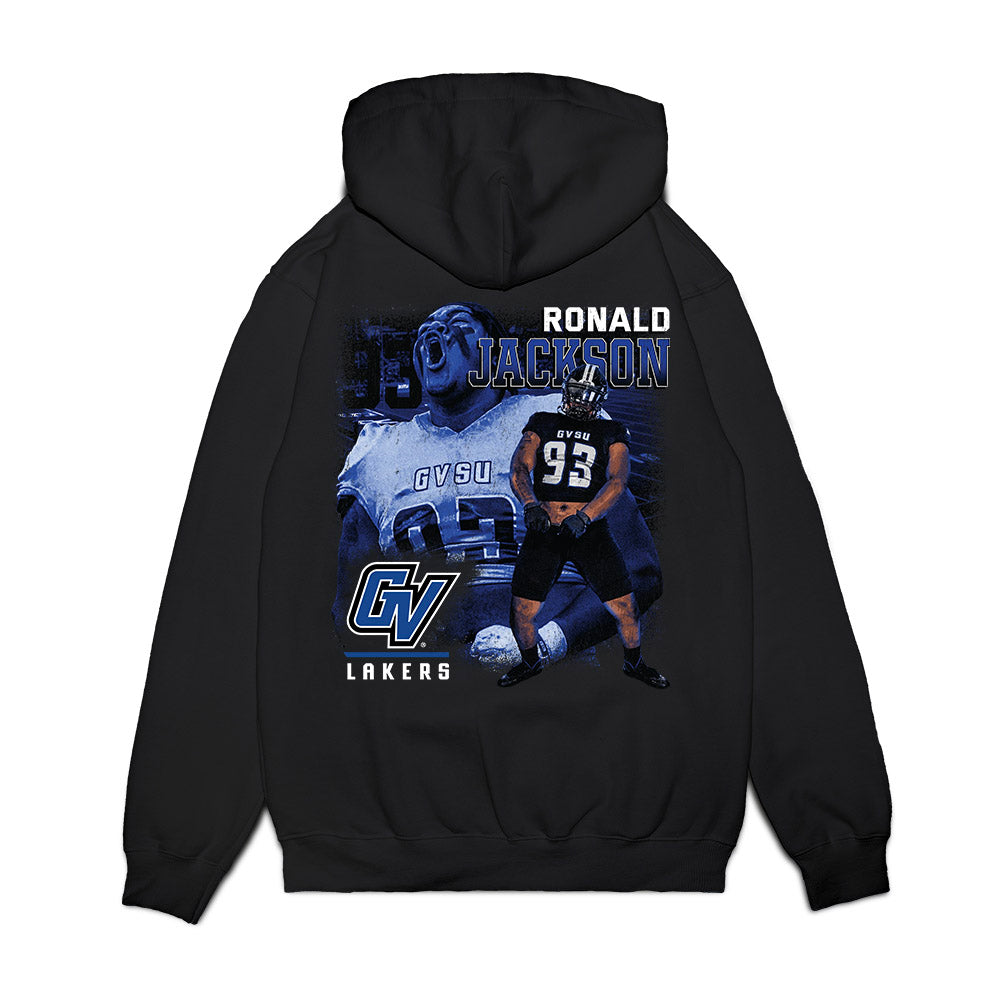 Grand Valley - NCAA Football : Ronald Jackson - Collage Premium Hooded Sweatshirt-1