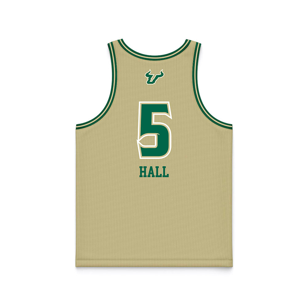 USF - NCAA Women's Basketball : Brooklyn Hall - Sand Basketball Jersey-1