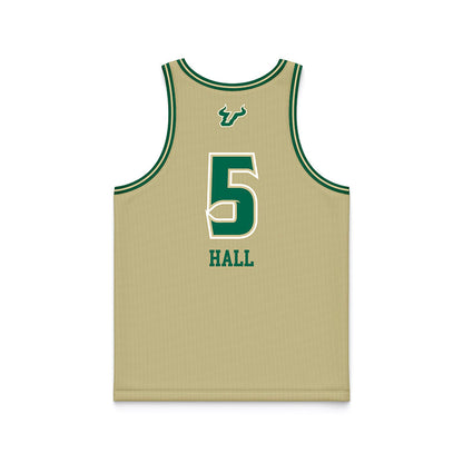 USF - NCAA Women's Basketball : Brooklyn Hall - Sand Basketball Jersey-1