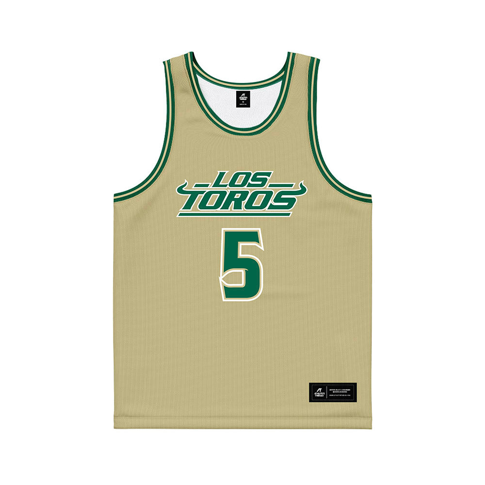 USF - NCAA Women's Basketball : Brooklyn Hall - Sand Basketball Jersey-0