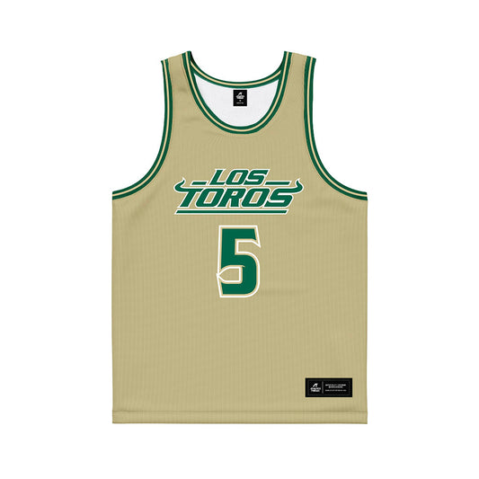 USF - NCAA Women's Basketball : Brooklyn Hall - Sand Basketball Jersey-0