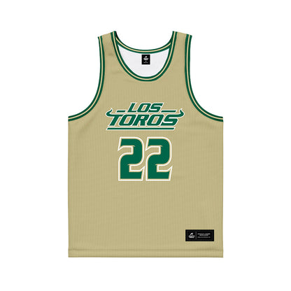 USF - NCAA Women's Basketball : Lee Teichman - Sand Basketball Jersey-0