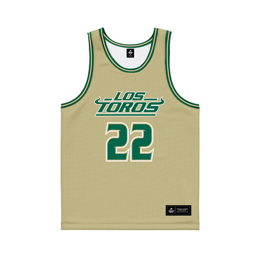 USF - NCAA Women's Basketball : Lee Teichman - Sand Basketball Jersey-0