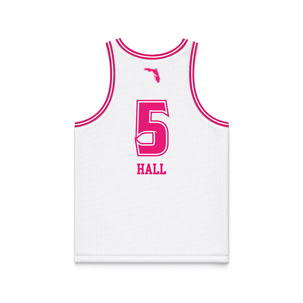 USF - NCAA Women's Basketball : Brooklyn Hall - White Basketball Jersey-1