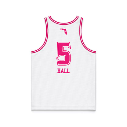 USF - NCAA Women's Basketball : Brooklyn Hall - White Basketball Jersey-1