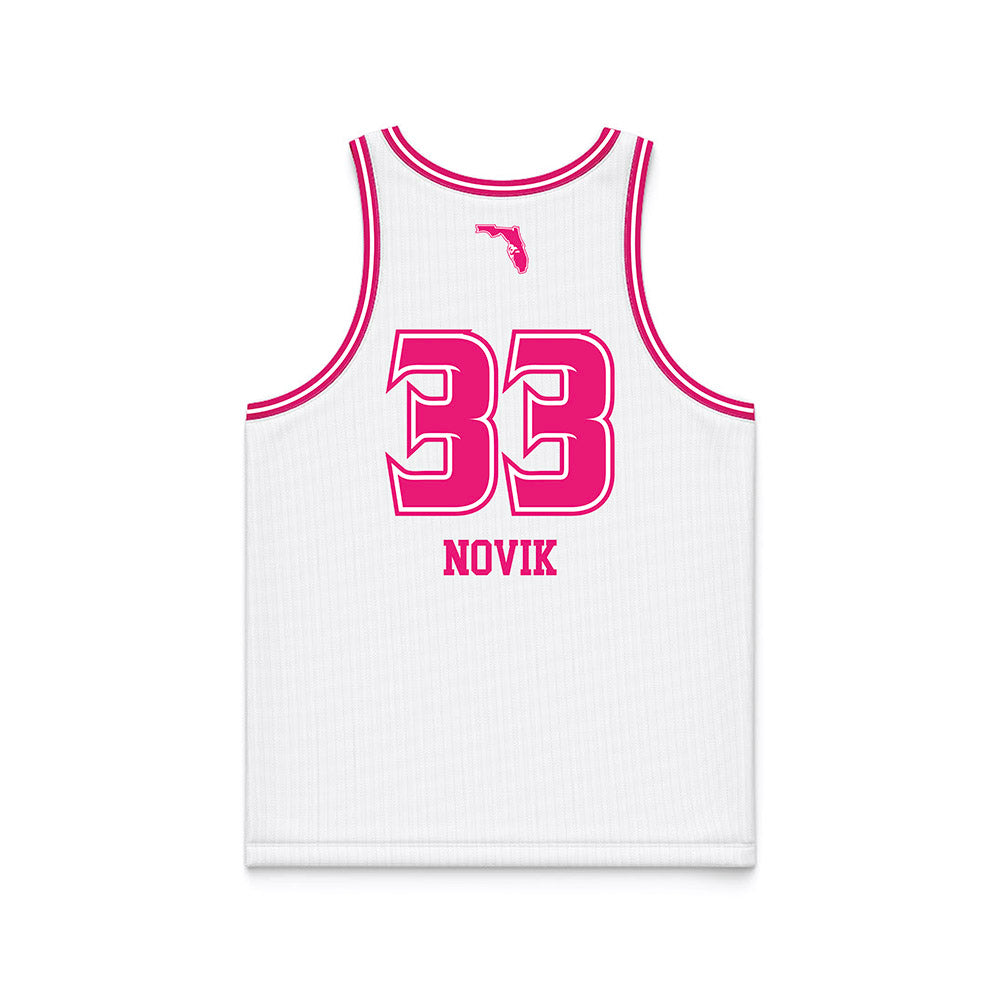 USF - NCAA Women's Basketball : Katsiaryna Novik - White Basketball Jersey-1