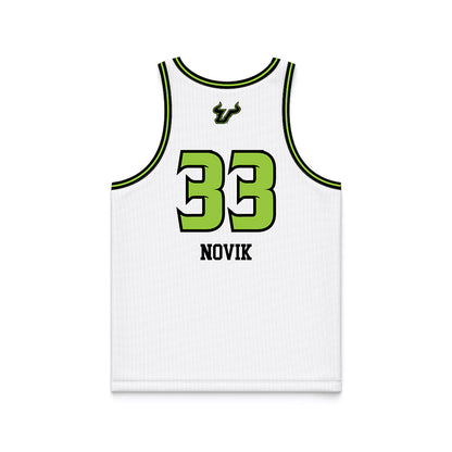 USF - NCAA Women's Basketball : Katsiaryna Novik - White Basketball Jersey-2