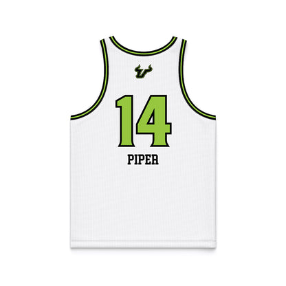 USF - NCAA Women's Basketball : Ines Piper - White Basketball Jersey-1
