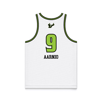 USF - NCAA Women's Basketball : Janette Aarnio - White Basketball Jersey-1