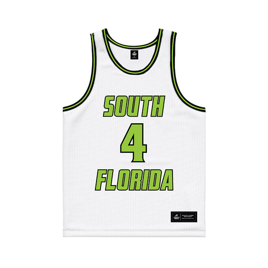 USF - NCAA Women's Basketball : Mama Dembele Traore - White Basketball Jersey-0