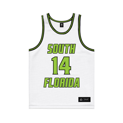 USF - NCAA Women's Basketball : Ines Piper - White Basketball Jersey-0