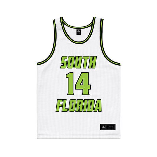 USF - NCAA Women's Basketball : Ines Piper - White Basketball Jersey-0