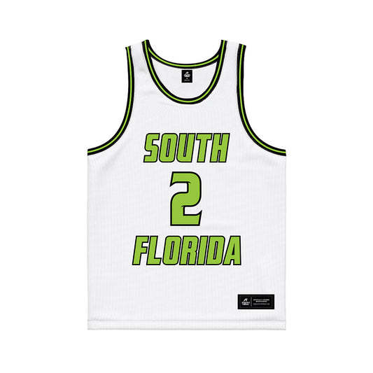 USF - NCAA Women's Basketball : Yana Karamfilova - White Basketball Jersey-0
