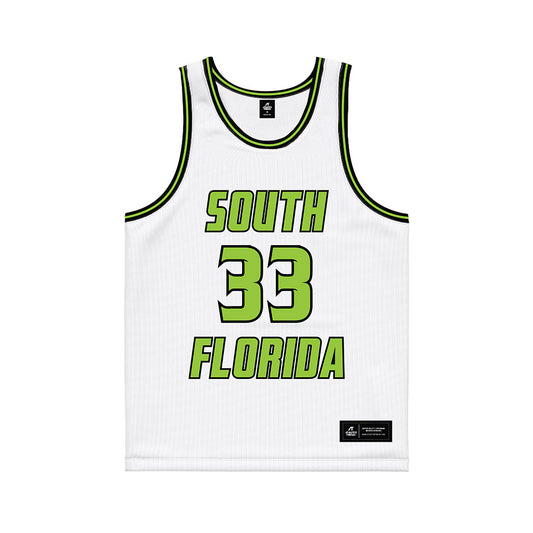 USF - NCAA Women's Basketball : Katsiaryna Novik - White Basketball Jersey-0