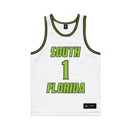 USF - NCAA Women's Basketball : Gabrielle Kennerly - White Basketball Jersey-0