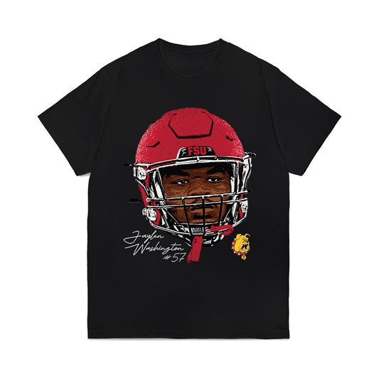Ferris State - NCAA Football : Jaylen Washington - Game Face Comfort Colors T-Shirt-0