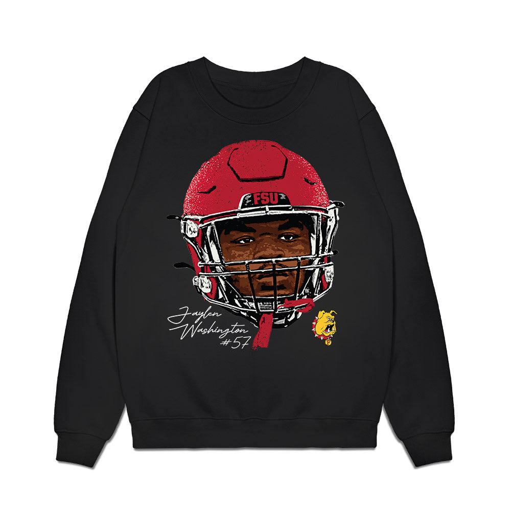 Ferris State - NCAA Football : Jaylen Washington - Game Face Premium Crewneck Sweatshirt-0