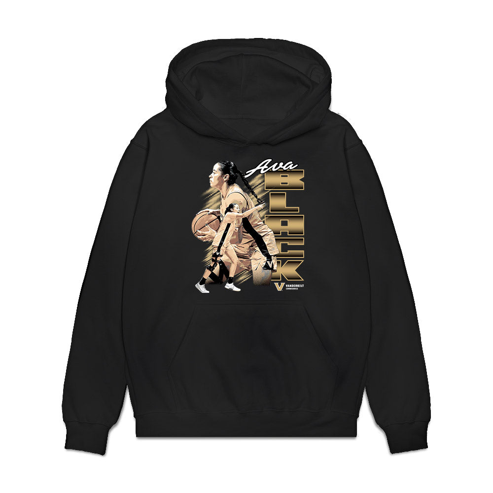 Vanderbilt - NCAA Women's Basketball : Ava Black - Collage Premium Hooded Sweatshirt-0